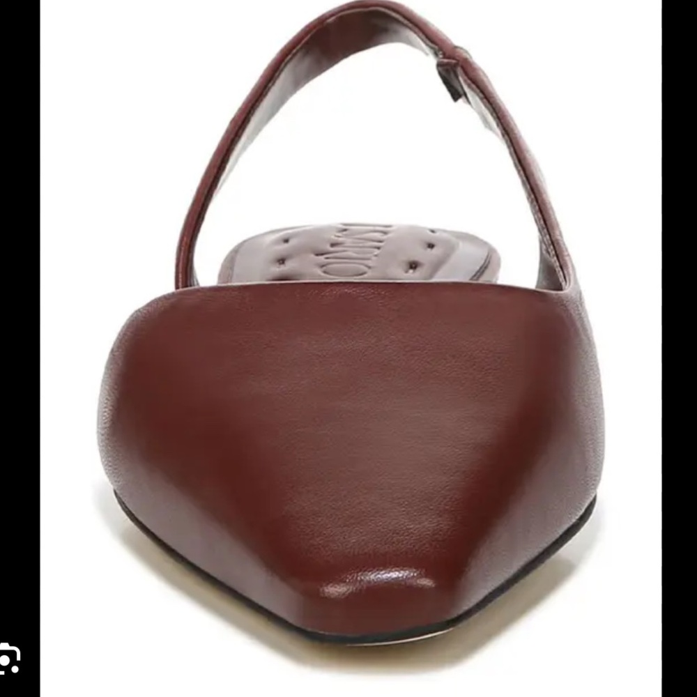 Franco Sarto RIVA Leather Slingback D'Orsay Flat